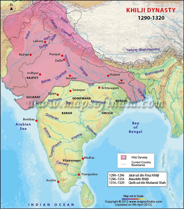 khilji-dynasty-map